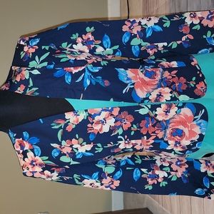 NWT Navy Floral Blazer
